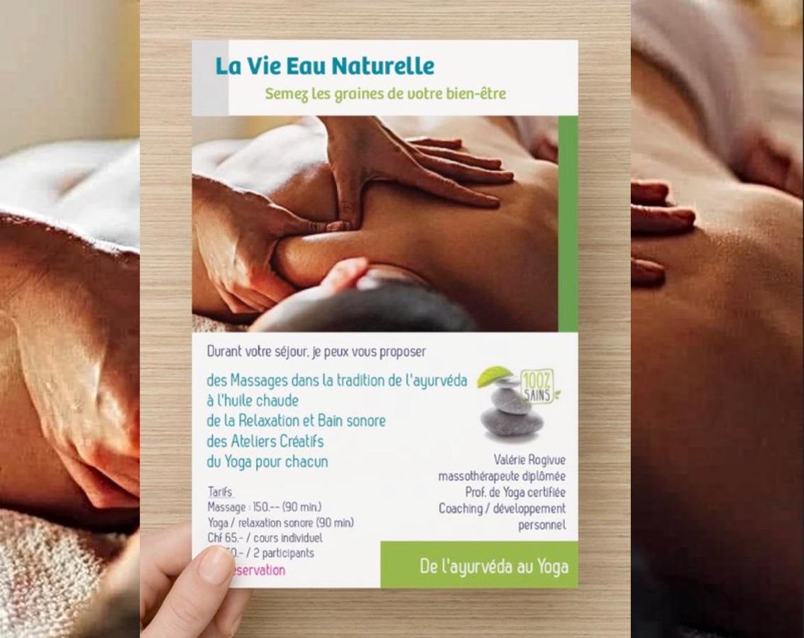 La Vie Eau Naturelle, Jolies Chambres Chez L'Habitant Et Repas Sur Demande Sembrancher 外观 照片